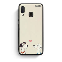 Thumbnail for Samsung Galaxy A30 Dalmatians Love θήκη από τη Smartfits με σχέδιο στο πίσω μέρος και μαύρο περίβλημα | Smartphone case with colorful back and black bezels by Smartfits