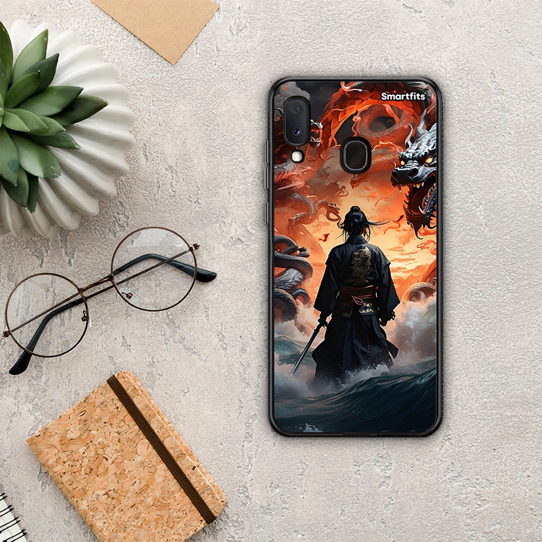 Dragons Fight - Samsung Galaxy A30 θήκη