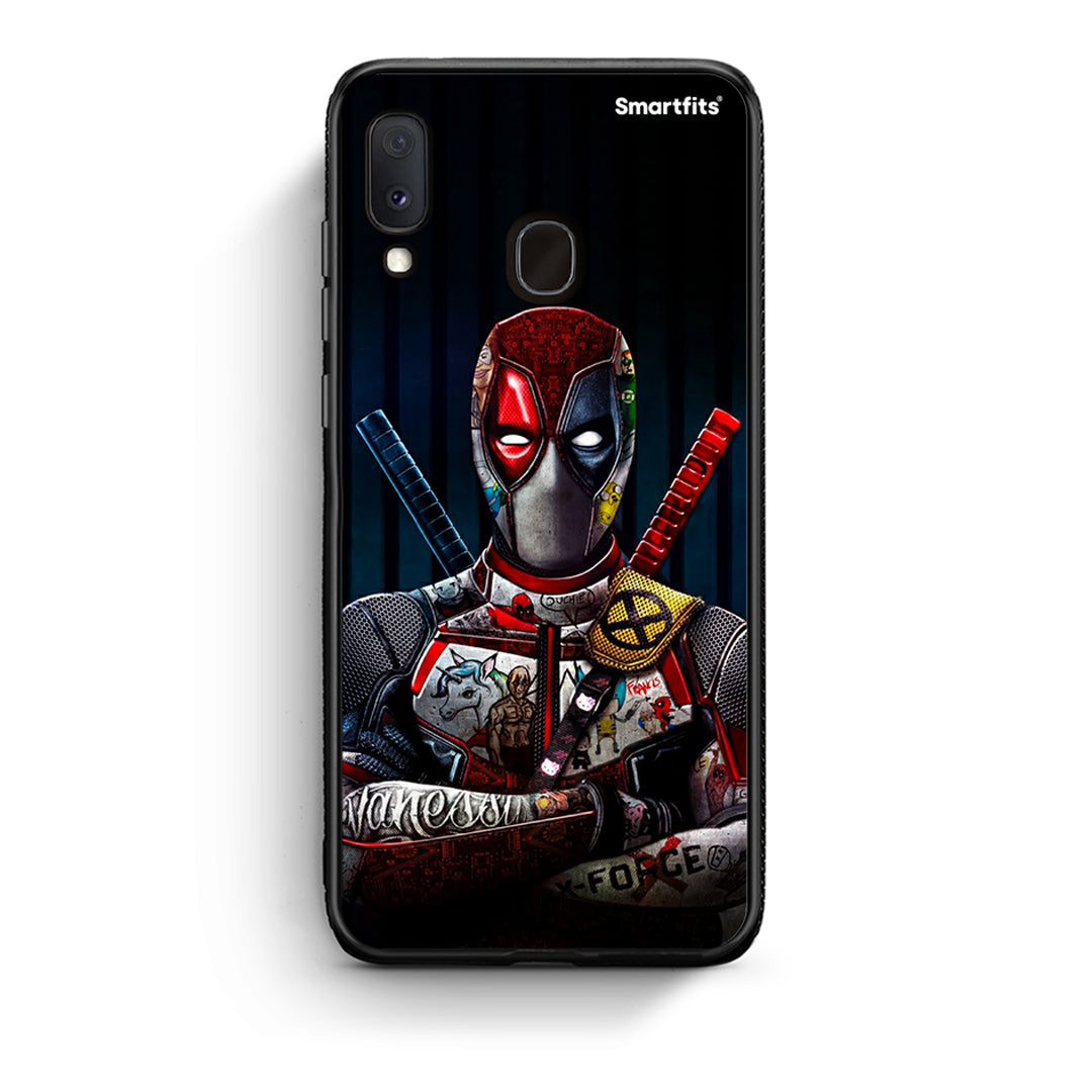 Samsung Galaxy A30 Funny Guy θήκη από τη Smartfits με σχέδιο στο πίσω μέρος και μαύρο περίβλημα | Smartphone case with colorful back and black bezels by Smartfits