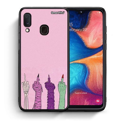 Θήκη Samsung Galaxy A30 Halloween Be A Lady από τη Smartfits με σχέδιο στο πίσω μέρος και μαύρο περίβλημα | Samsung Galaxy A30 Halloween Be A Lady case with colorful back and black bezels