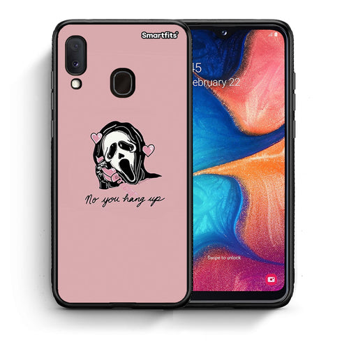 Θήκη Samsung Galaxy A30 Halloween Hang Up από τη Smartfits με σχέδιο στο πίσω μέρος και μαύρο περίβλημα | Samsung Galaxy A30 Halloween Hang Up case with colorful back and black bezels