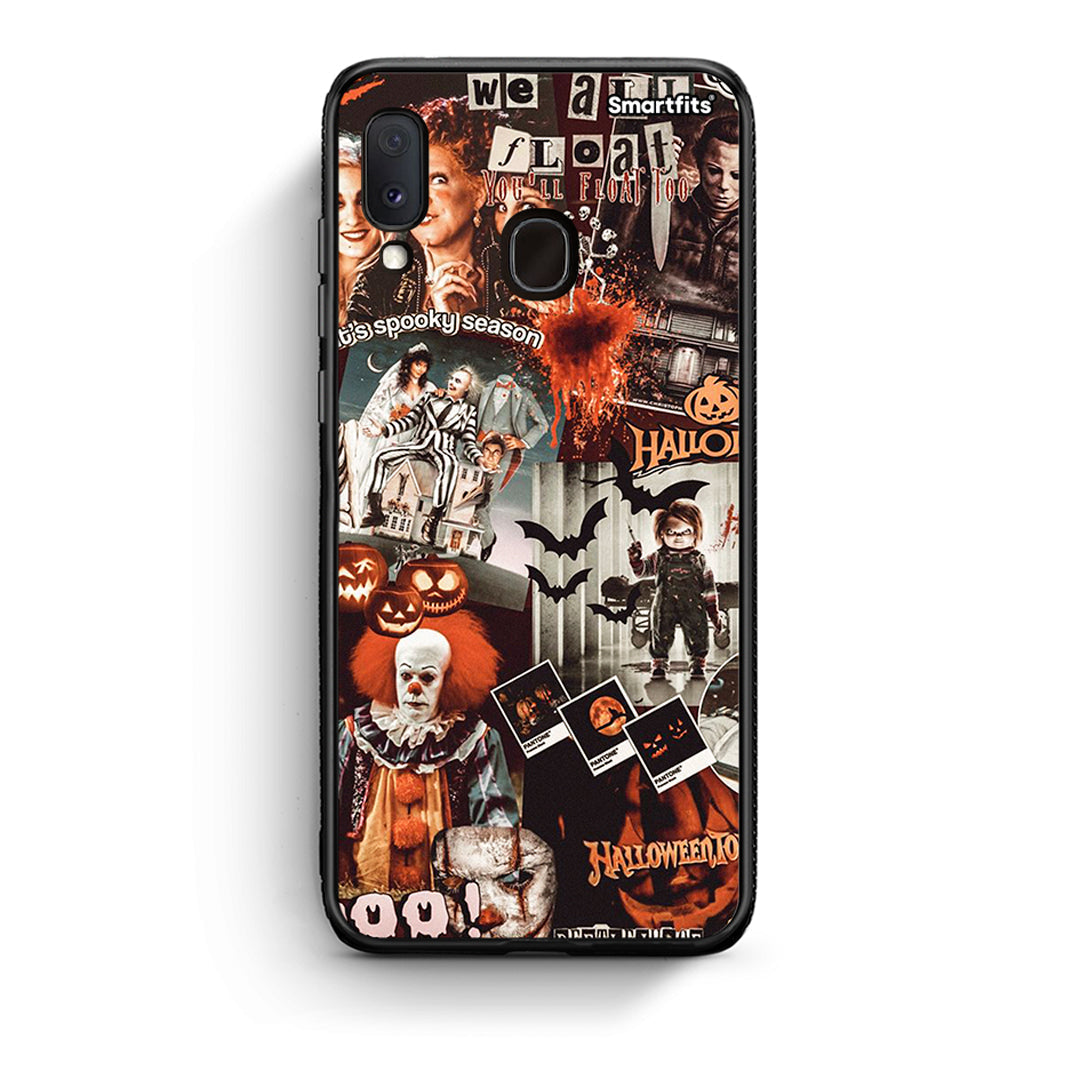 Samsung Galaxy A30 Halloween Spooky Season Θήκη από τη Smartfits με σχέδιο στο πίσω μέρος και μαύρο περίβλημα | Smartphone case with colorful back and black bezels by Smartfits