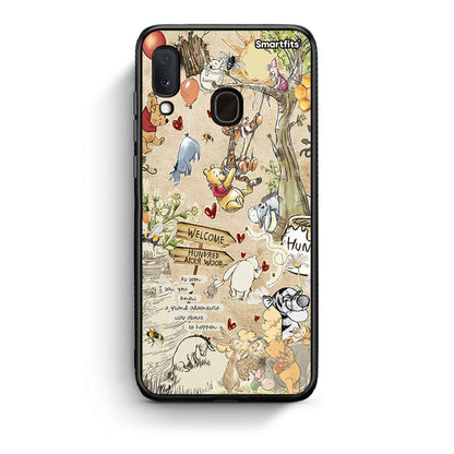 Samsung Galaxy A30 Happy Friends θήκη από τη Smartfits με σχέδιο στο πίσω μέρος και μαύρο περίβλημα | Smartphone case with colorful back and black bezels by Smartfits