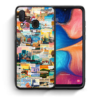 Thumbnail for Θήκη Samsung A20e Live To Travel από τη Smartfits με σχέδιο στο πίσω μέρος και μαύρο περίβλημα | Samsung A20e Live To Travel case with colorful back and black bezels