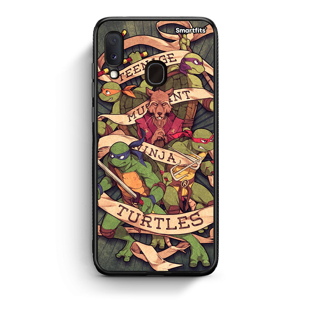 Samsung Galaxy A30 Ninja Turtles θήκη από τη Smartfits με σχέδιο στο πίσω μέρος και μαύρο περίβλημα | Smartphone case with colorful back and black bezels by Smartfits