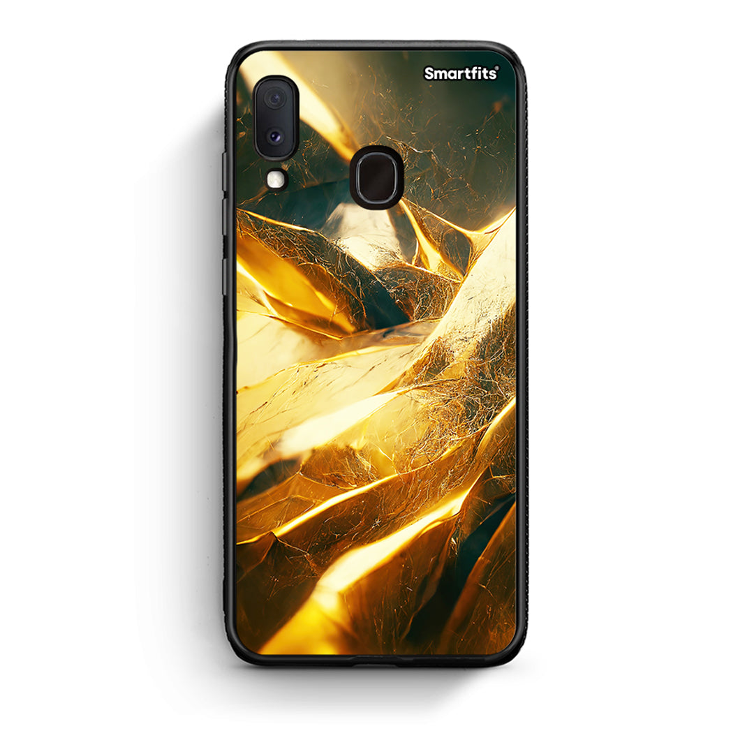 Samsung Galaxy A30 Real Gold θήκη από τη Smartfits με σχέδιο στο πίσω μέρος και μαύρο περίβλημα | Smartphone case with colorful back and black bezels by Smartfits