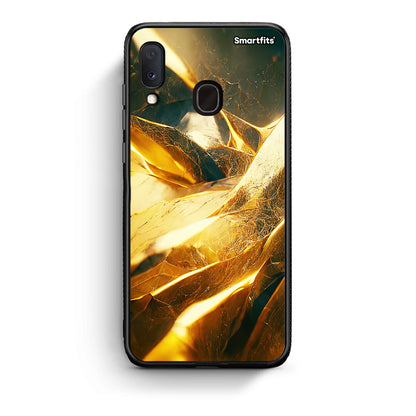 Samsung Galaxy A30 Real Gold θήκη από τη Smartfits με σχέδιο στο πίσω μέρος και μαύρο περίβλημα | Smartphone case with colorful back and black bezels by Smartfits