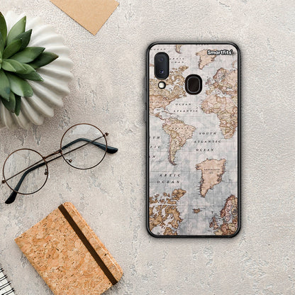 World Map - Samsung Galaxy M20 θήκη