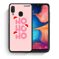 Thumbnail for Θήκη Samsung Galaxy M20 Xmas Ho Ho Ho από τη Smartfits με σχέδιο στο πίσω μέρος και μαύρο περίβλημα | Samsung Galaxy M20 Xmas Ho Ho Ho case with colorful back and black bezels