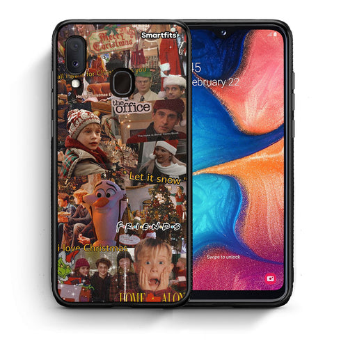 Θήκη Samsung Galaxy A30 Xmas Wishes από τη Smartfits με σχέδιο στο πίσω μέρος και μαύρο περίβλημα | Samsung Galaxy A30 Xmas Wishes case with colorful back and black bezels