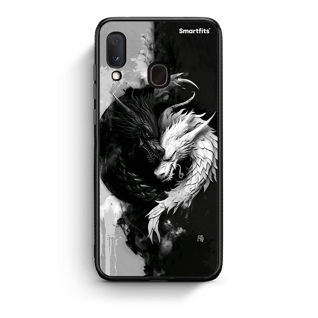 Samsung Galaxy M20 Yin Yang Θήκη από τη Smartfits με σχέδιο στο πίσω μέρος και μαύρο περίβλημα | Smartphone case with colorful back and black bezels by Smartfits
