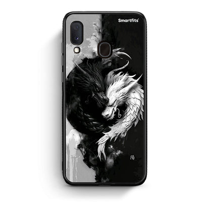 Samsung Galaxy M20 Yin Yang Θήκη από τη Smartfits με σχέδιο στο πίσω μέρος και μαύρο περίβλημα | Smartphone case with colorful back and black bezels by Smartfits