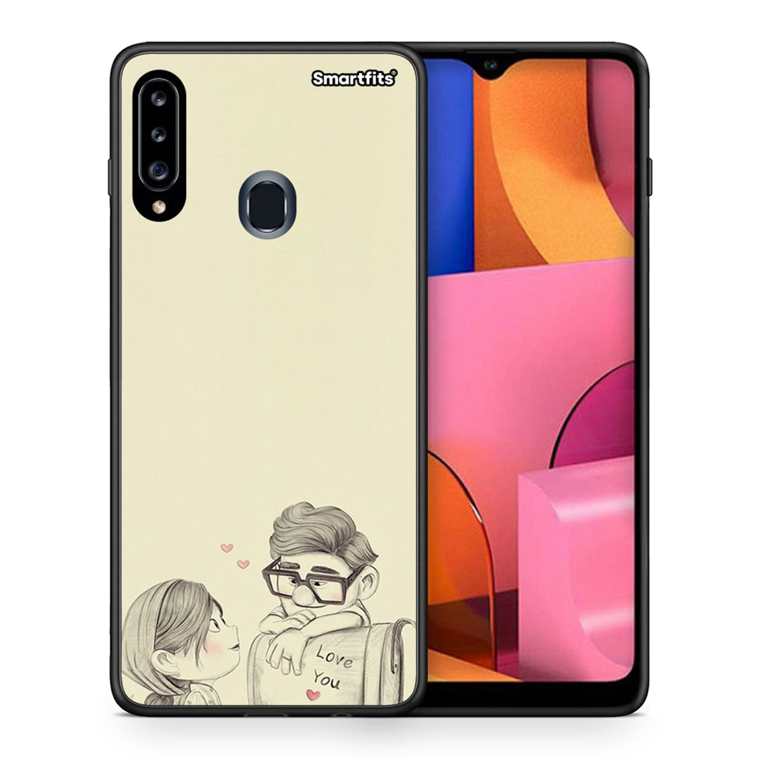 Carl And Ellie - Samsung Galaxy A20s θήκη
