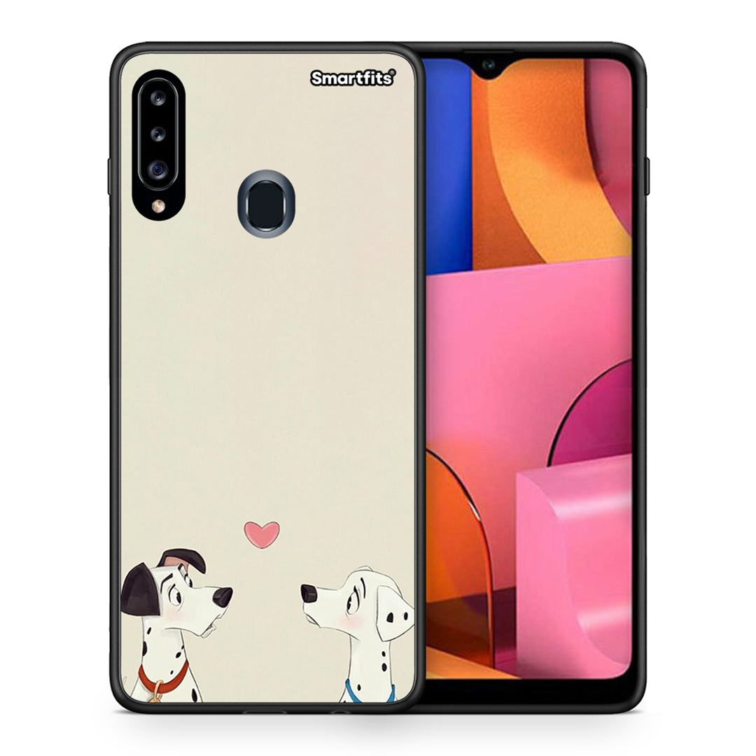 Dalmatians Love - Samsung Galaxy A20s θήκη