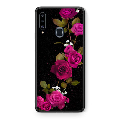 Flower Red Roses - Samsung Galaxy A20s θήκη