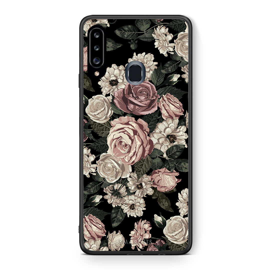 Flower Wild Roses - Samsung Galaxy A20s θήκη