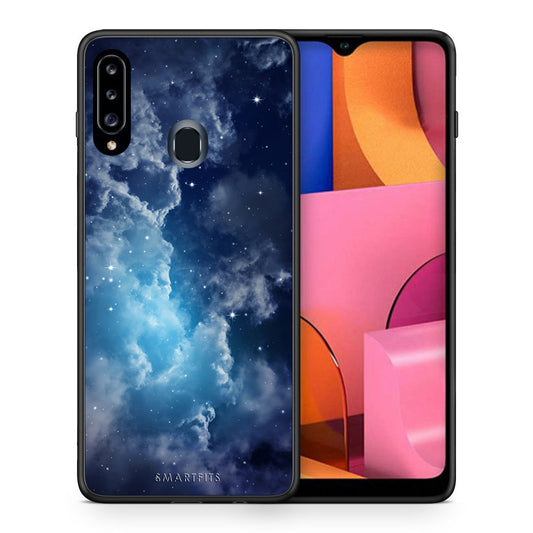 Galactic Blue Sky - Samsung Galaxy A20s θήκη