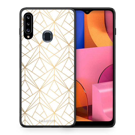Geometric Luxury White - Samsung Galaxy A20s θήκη