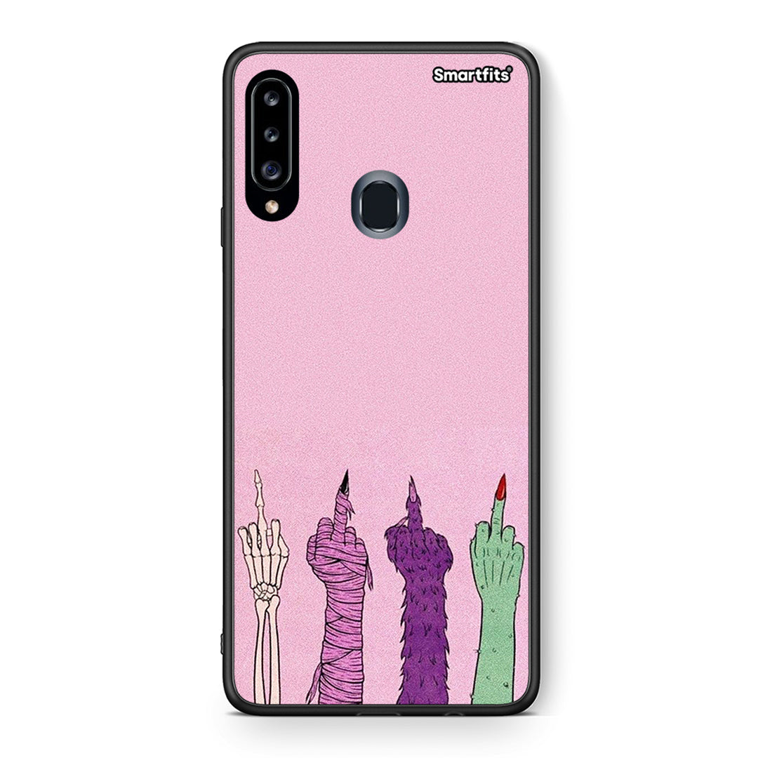Θήκη Samsung Galaxy A20s Halloween Be A Lady από τη Smartfits με σχέδιο στο πίσω μέρος και μαύρο περίβλημα | Samsung Galaxy A20s Halloween Be A Lady case with colorful back and black bezels