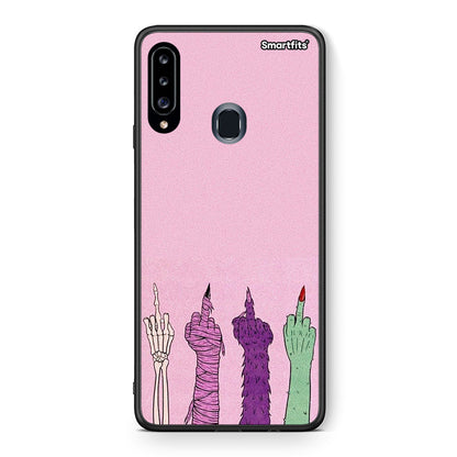 Θήκη Samsung Galaxy A20s Halloween Be A Lady από τη Smartfits με σχέδιο στο πίσω μέρος και μαύρο περίβλημα | Samsung Galaxy A20s Halloween Be A Lady case with colorful back and black bezels