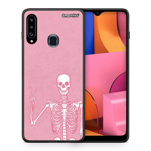 Θήκη Samsung Galaxy A20s Halloween Motivation από τη Smartfits με σχέδιο στο πίσω μέρος και μαύρο περίβλημα | Samsung Galaxy A20s Halloween Motivation case with colorful back and black bezels