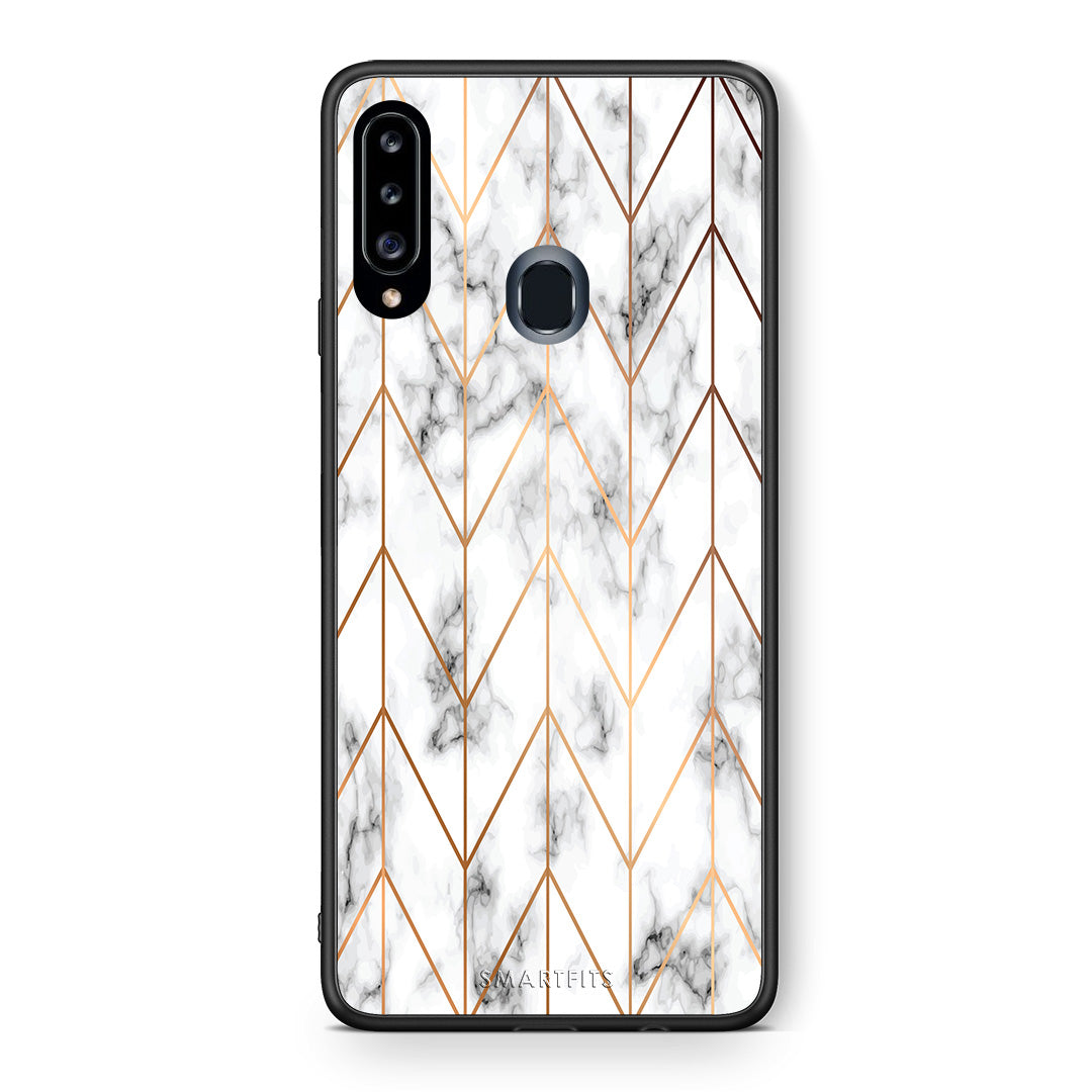 Marble Gold Geometric - Samsung Galaxy A20s θήκη