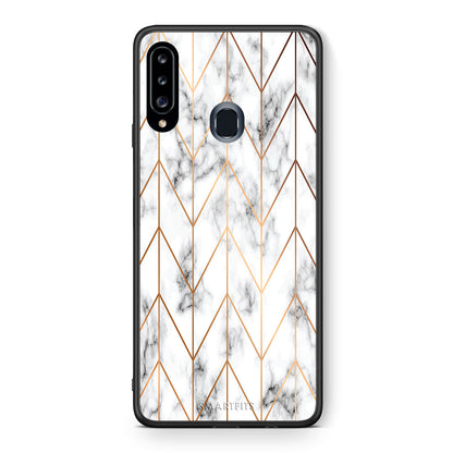 Marble Gold Geometric - Samsung Galaxy A20s θήκη