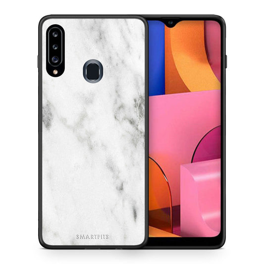 Marble White - Samsung Galaxy A20s θήκη