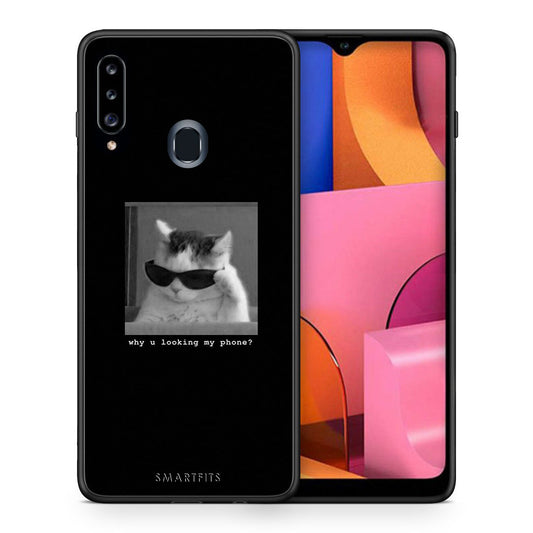 Meme Cat - Samsung Galaxy A20s θήκη