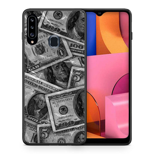 Money Dollars - Samsung Galaxy A20s θήκη