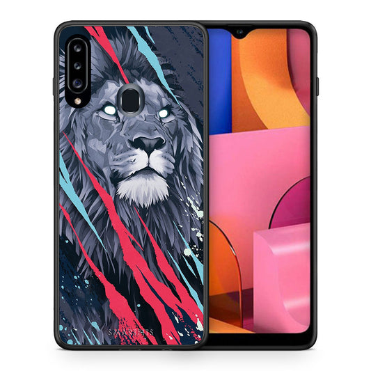 PopArt Lion Designer - Samsung Galaxy A20s θήκη