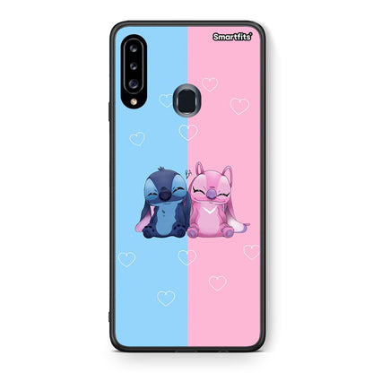 Stitch And Angel - Samsung Galaxy A20s θήκη
