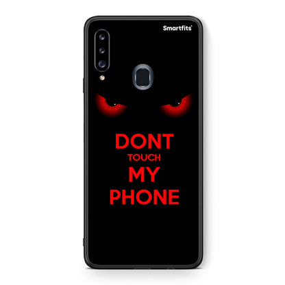 Θήκη Samsung Galaxy A20s Touch My Phone από τη Smartfits με σχέδιο στο πίσω μέρος και μαύρο περίβλημα | Samsung Galaxy A20s Touch My Phone case with colorful back and black bezels