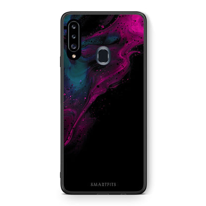 Watercolor Pink Black - Samsung Galaxy A20s θήκη