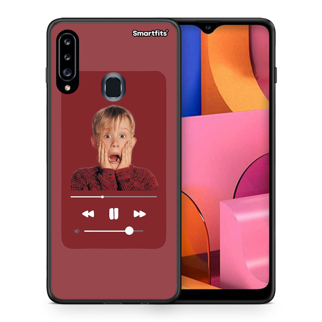 Xmas Alone Music - Samsung Galaxy A20s θήκη