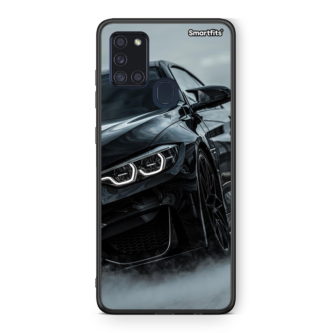 Samsung A21s Black BMW θήκη από τη Smartfits με σχέδιο στο πίσω μέρος και μαύρο περίβλημα | Smartphone case with colorful back and black bezels by Smartfits