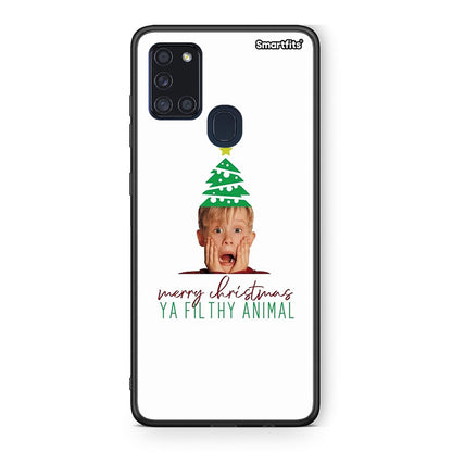 Samsung A21s Filthy Animal θήκη από τη Smartfits με σχέδιο στο πίσω μέρος και μαύρο περίβλημα | Smartphone case with colorful back and black bezels by Smartfits