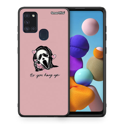 Θήκη Samsung A21s Halloween Hang Up από τη Smartfits με σχέδιο στο πίσω μέρος και μαύρο περίβλημα | Samsung A21s Halloween Hang Up case with colorful back and black bezels