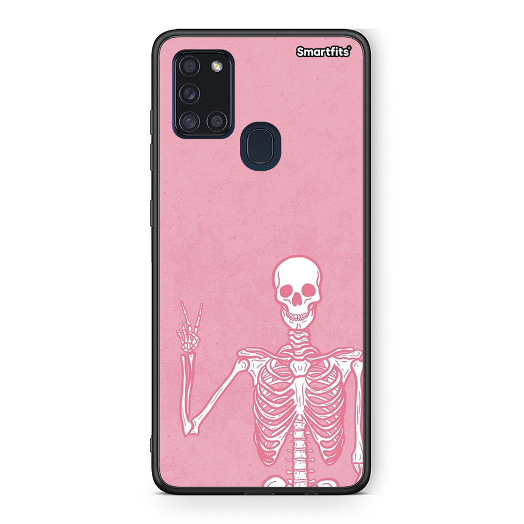 Samsung A21s Halloween Motivation Θήκη από τη Smartfits με σχέδιο στο πίσω μέρος και μαύρο περίβλημα | Smartphone case with colorful back and black bezels by Smartfits