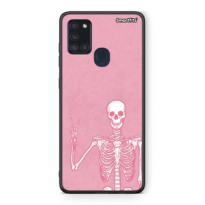 Samsung A21s Halloween Motivation Θήκη από τη Smartfits με σχέδιο στο πίσω μέρος και μαύρο περίβλημα | Smartphone case with colorful back and black bezels by Smartfits