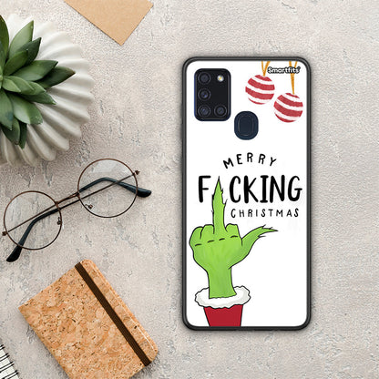 Merry F Xmas - Samsung Galaxy A21s θήκη