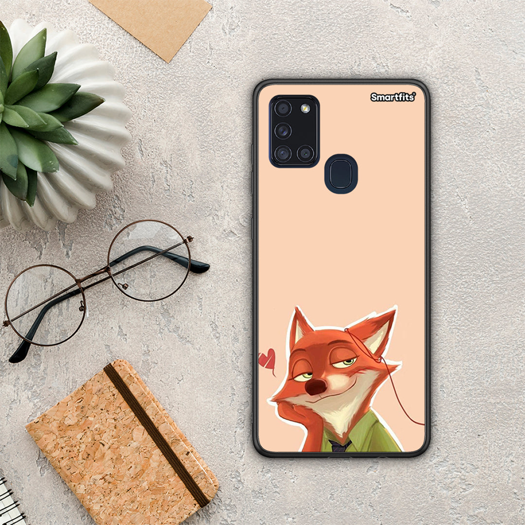 Nick Wilde And Judy Hopps Love 1 - Samsung Galaxy A21s θήκη