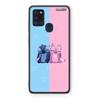 Thumbnail for Samsung A21s Stitch And Angel θήκη από τη Smartfits με σχέδιο στο πίσω μέρος και μαύρο περίβλημα | Smartphone case with colorful back and black bezels by Smartfits