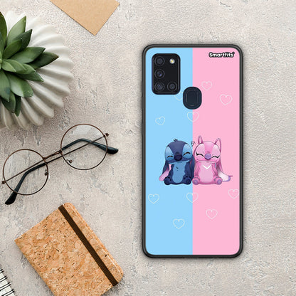 Stitch And Angel - Samsung Galaxy A21s θήκη