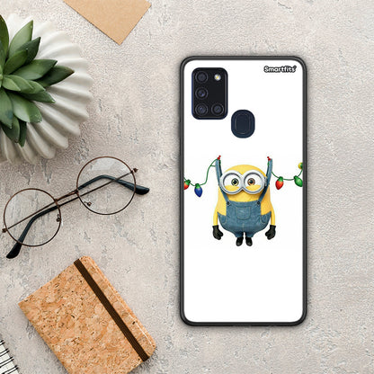 Xmas Minion Lights - Samsung Galaxy A21s θήκη