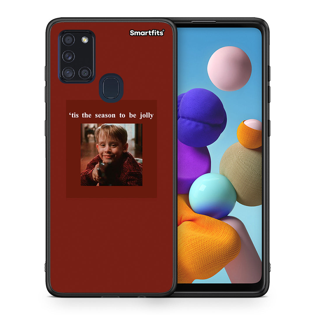 Θήκη Samsung A21s Xmas Ultimate Spirit από τη Smartfits με σχέδιο στο πίσω μέρος και μαύρο περίβλημα | Samsung A21s Xmas Ultimate Spirit case with colorful back and black bezels