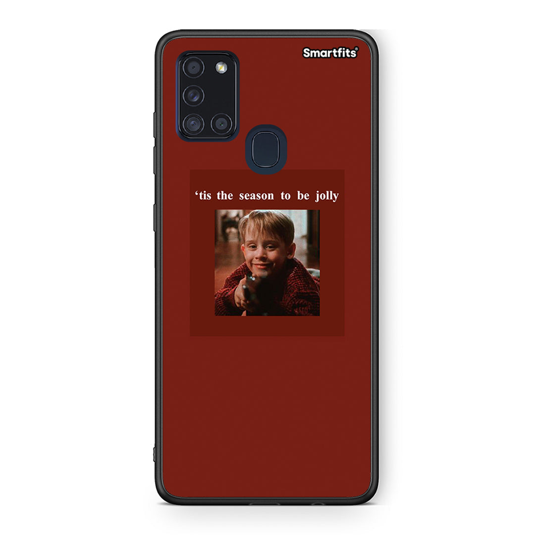 Samsung A21s Xmas Ultimate Spirit θήκη από τη Smartfits με σχέδιο στο πίσω μέρος και μαύρο περίβλημα | Smartphone case with colorful back and black bezels by Smartfits
