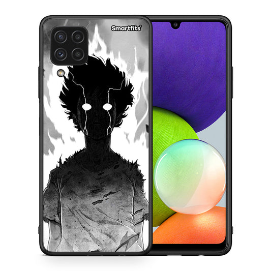 Θήκη Samsung A22 4G Anime Boy από τη Smartfits με σχέδιο στο πίσω μέρος και μαύρο περίβλημα | Samsung A22 4G Anime Boy case with colorful back and black bezels