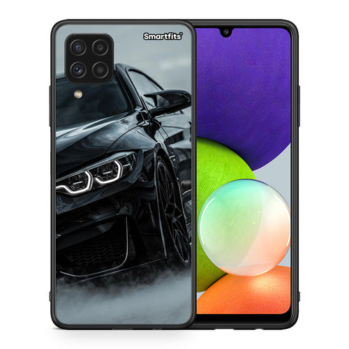Θήκη Samsung A22 4G Black BMW από τη Smartfits με σχέδιο στο πίσω μέρος και μαύρο περίβλημα | Samsung A22 4G Black BMW case with colorful back and black bezels