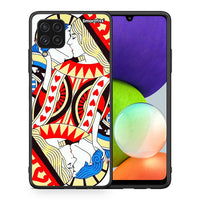 Thumbnail for Θήκη Samsung A22 4G Card Love από τη Smartfits με σχέδιο στο πίσω μέρος και μαύρο περίβλημα | Samsung A22 4G Card Love case with colorful back and black bezels